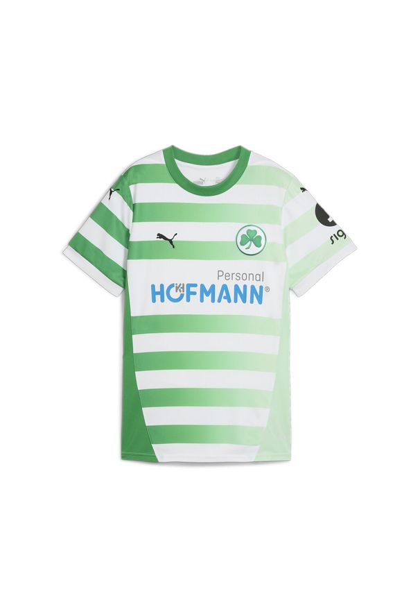 Puma - Damska koszulka domowa Greuther Fürth 24/25 PUMA White Fast Green Fresh Mint. Kolor: biały, wielokolorowy, zielony