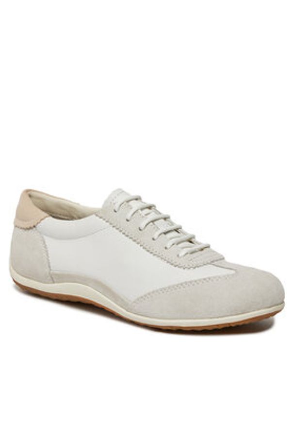 Geox Sneakersy D Vega D3509A 022Y3 C0818 Biały. Kolor: biały. Materiał: skóra