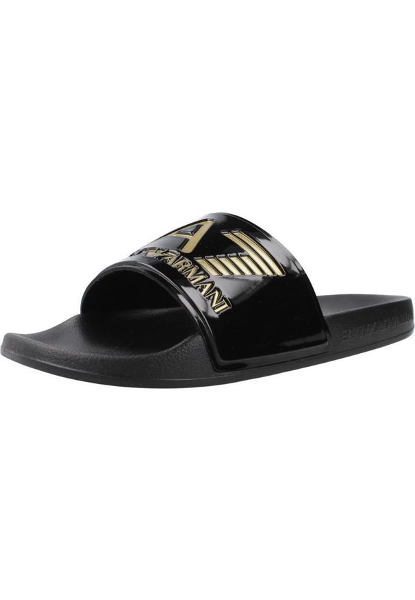 Sandały EA7 SCARPE BEACHWEAR Czarny. Kolor: czarny. Materiał: tkanina, syntetyk