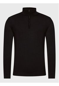 Hugo Sweter San Quirin-M 50474175 Czarny Regular Fit. Kolor: czarny. Materiał: wełna #5