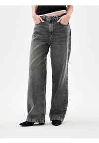 Sinsay - Jeansy baggy - szary. Kolor: szary #1