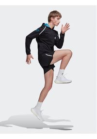 Adidas - adidas Kurtka do biegania Marathon For The Oceans HM1212 Czarny Slim Fit. Kolor: czarny. Materiał: syntetyk #5