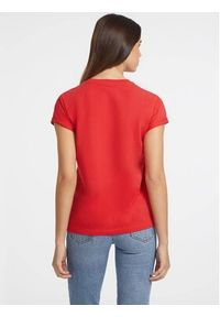 Guess Jeans T-Shirt W4YI13 J1314 Czerwony Regular Fit. Kolor: czerwony. Materiał: bawełna #4