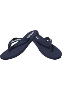 Adidas - Klapki adidas Eezay Flip Flop EG2041 niebieskie. Okazja: na spacer, na plażę. Kolor: niebieski. Materiał: syntetyk. Sezon: lato