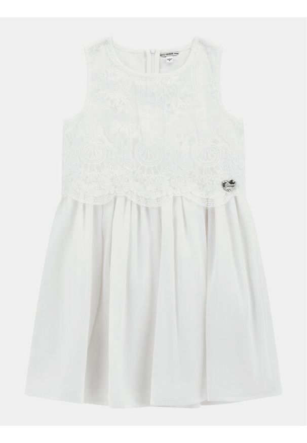 Guess Sukienka elegancka J4RK35 WFYC0 Biały Regular Fit. Kolor: biały. Materiał: syntetyk. Styl: elegancki