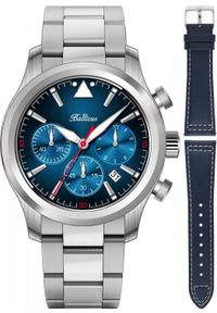 BALTICUS - Zegarek Balticus Zegarek męski Balticus BALFSQCHBLU srebrny. Kolor: srebrny #1