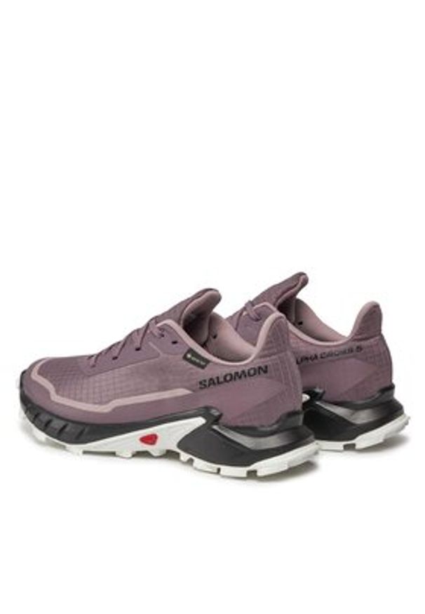 salomon - Salomon Buty do biegania Alphacross 5 Gtx W GORE-TEX 473110 23 W0 Fioletowy. Kolor: fioletowy. Materiał: materiał. Technologia: Gore-Tex