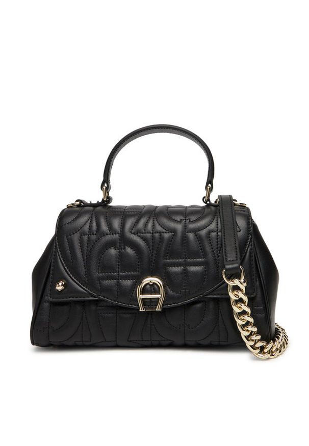 Aigner Torebka Diadora S 134003 Czarny. Kolor: czarny. Materiał: skórzane