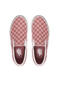 Vans Tenisówki Classic Slip-On VN000D6YCL21 Różowy. Zapięcie: bez zapięcia. Kolor: różowy. Materiał: skóra, zamsz #4