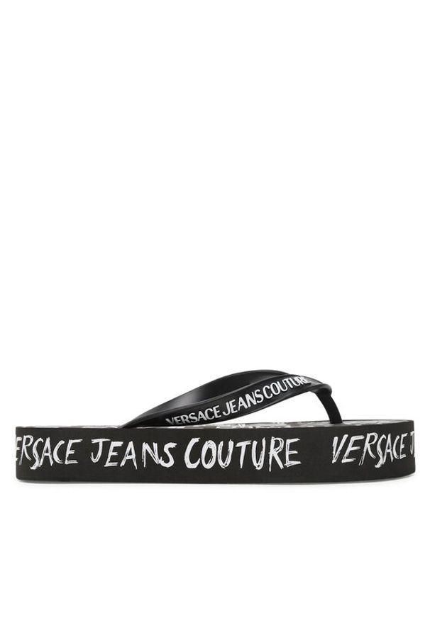 Versace Jeans Couture Japonki 74VA3SQ8 ZS624 Czarny. Kolor: czarny