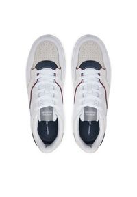 TOMMY HILFIGER - Tommy Hilfiger Sneakersy Th Basket Modern Street Lth FM0FM05211 Biały. Kolor: biały. Materiał: skóra