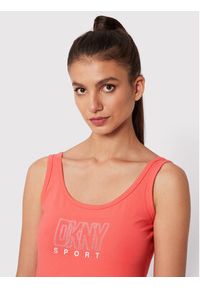 DKNY Sport Sukienka letnia DP2D4646 Koralowy Slim Fit. Kolor: pomarańczowy. Materiał: bawełna. Sezon: lato. Typ sukienki: sportowe. Styl: sportowy #3