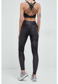 EA7 Emporio Armani legginsy damskie kolor szary wzorzyste. Stan: podwyższony. Kolor: szary #3