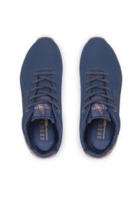 skechers - Skechers Sneakersy Shimmer Away 155196/NVY Granatowy. Kolor: niebieski. Materiał: skóra