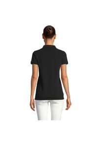 SOL'S - Damska koszulka polo Sol's Owen. Typ kołnierza: polo. Kolor: czarny. Materiał: bawełna #2