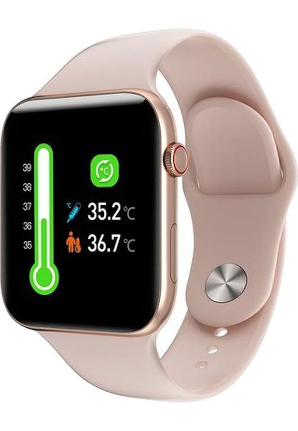 Smartwatch Kumi KU1 Różowy (KU-KU1/GD). Rodzaj zegarka: smartwatch. Kolor: różowy
