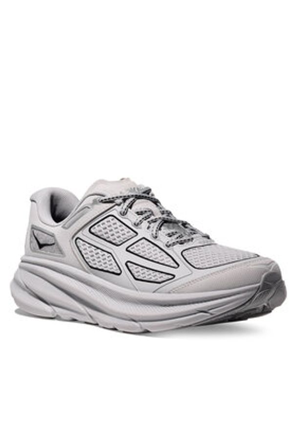HOKA - Hoka Sneakersy Clifton One 9 1155370 Szary. Kolor: szary. Materiał: materiał