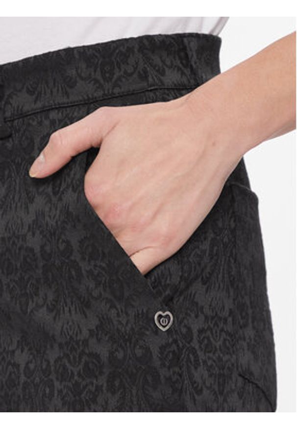 Please Spodnie materiałowe P0YCCGO000 Czarny Slim Fit. Kolor: czarny. Materiał: bawełna, syntetyk