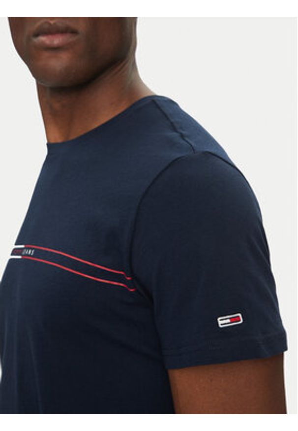 Tommy Jeans Komplet 2 t-shirtów Entry Graphic DM0DM21902 Kolorowy Slim Fit. Materiał: bawełna. Wzór: kolorowy