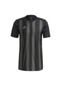 Adidas - Koszulka męska adidas Striped 21 Jersey. Kolor: czarny, szary, wielokolorowy. Materiał: jersey. Sport: piłka nożna