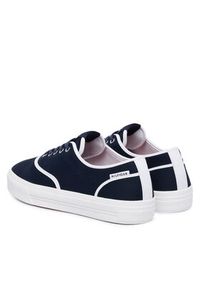 TOMMY HILFIGER - Tommy Hilfiger Tenisówki Th Vulc Cup Long Lace Canvas FM0FM05874 Granatowy. Kolor: niebieski. Materiał: materiał #2