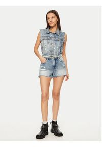 One Teaspoon Szorty jeansowe Bowies 26723 Niebieski Regular Fit. Kolor: niebieski. Materiał: bawełna