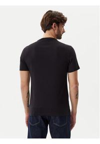 Calvin Klein T-Shirt Satin Bonded Logo K10K114162 Czarny Regular Fit. Kolor: czarny. Materiał: bawełna