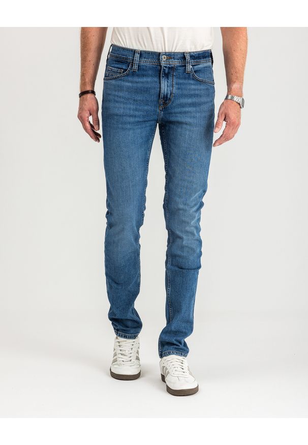 Mustang - MUSTANG VEGAS SLIM MĘSKIE SPODNIE JEANSOWE JEANSY DŻINSY DENIM BLUE 1015350 5000 682. Okazja: na co dzień. Styl: casual