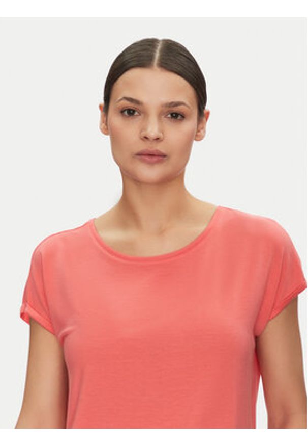 Vero Moda T-Shirt Ava 10284468 Różowy Regular Fit. Kolor: różowy. Materiał: lyocell