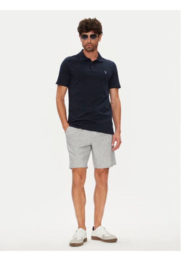 U.S. Polo Assn. Szorty materiałowe MUP4050 Niebieski Slim Fit. Kolor: niebieski. Materiał: bawełna