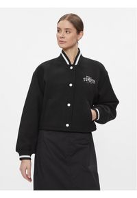Tommy Jeans Kurtka bomber Varsity DW0DW17236 Czarny Relaxed Fit. Kolor: czarny. Materiał: syntetyk #1