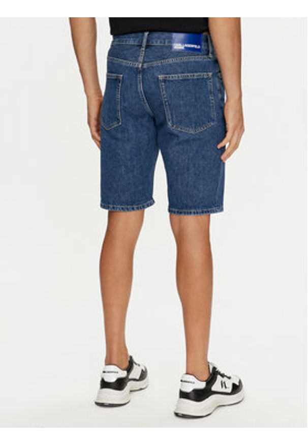 Karl Lagerfeld Jeans Szorty jeansowe 241D1125 Niebieski Slim Fit. Kolor: niebieski. Materiał: bawełna