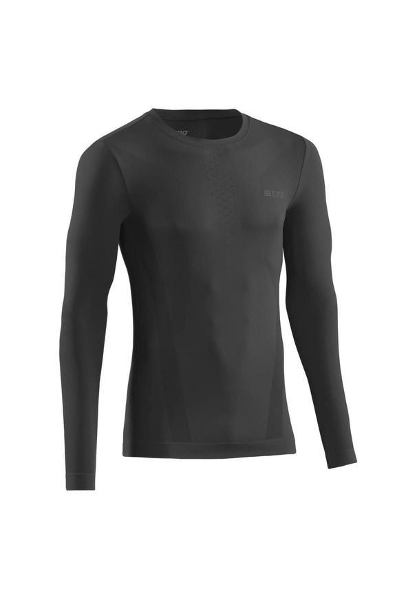 Koszulka sportowa z długim rękawem CEP Cold Weather Base męska. Kolor: czarny. Długość rękawa: długi rękaw. Długość: długie. Sport: bieganie