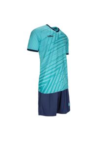 KEEZA - Komplet piłkarski Keeza Aqua. Kolor: niebieski. Sport: piłka nożna
