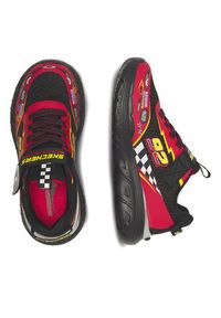 skechers - Skechers Sneakersy 402303L BKRD Czarny. Kolor: czarny. Materiał: skóra