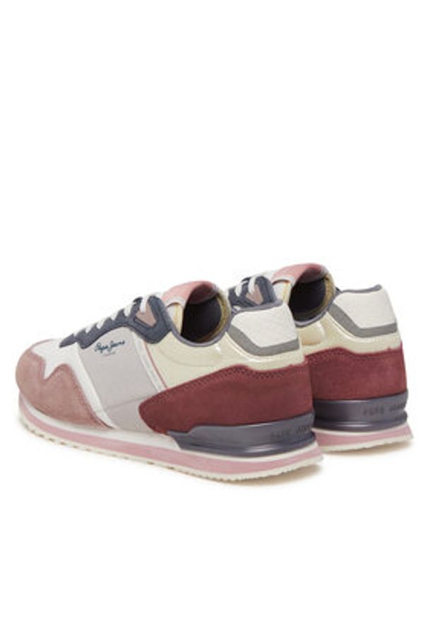 Pepe Jeans Sneakersy PLS40045 Różowy. Kolor: różowy. Materiał: zamsz, skóra