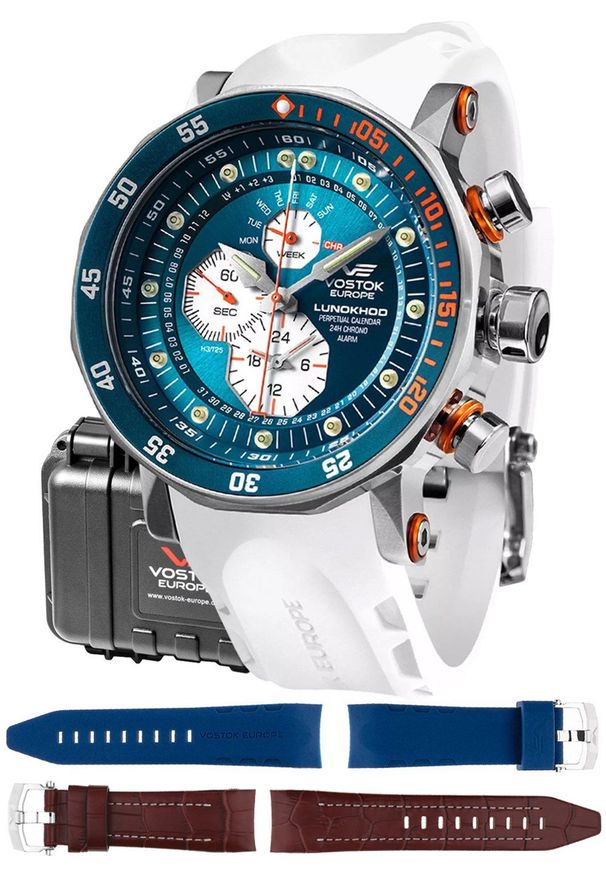 Zegarek męski Vostok Europe YM86-620A636SW niebieski. Kolor: niebieski