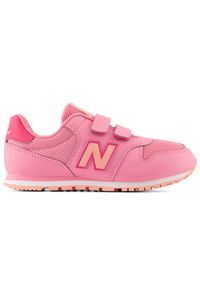 Buty dziecięce New Balance PV500FPP – różowe. Zapięcie: rzepy. Kolor: różowy. Materiał: syntetyk, materiał. Szerokość cholewki: normalna. Sport: turystyka piesza