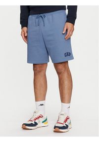 GAP - Gap Szorty sportowe 602248-03 Niebieski Regular Fit. Kolor: niebieski. Materiał: bawełna. Styl: sportowy