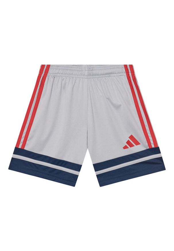 Adidas - adidas Szorty sportowe Squadra 25 JP3416 Szary Regular Fit. Kolor: szary. Materiał: syntetyk. Styl: sportowy