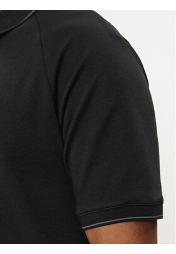 Calvin Klein Polo Logo Tape K10K112463 Czarny Regular Fit. Typ kołnierza: polo. Kolor: czarny. Materiał: bawełna