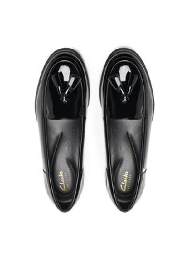 Clarks Loafersy Havisham Edge 26178704 Czarny. Kolor: czarny. Materiał: skóra, lakier