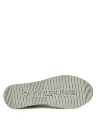 Calvin Klein Jeans Sneakersy Runner Laceup Tc YM0YM01187 Biały. Kolor: biały. Materiał: skóra #3