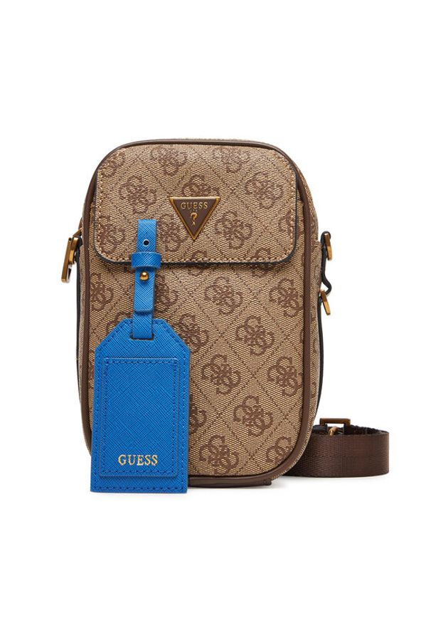 Guess Saszetka HMMILO P5425 Brązowy. Kolor: brązowy. Materiał: skóra