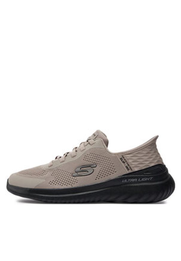 skechers - Skechers Sneakersy Bounder 2.0 232459 Brązowy. Kolor: brązowy. Materiał: materiał