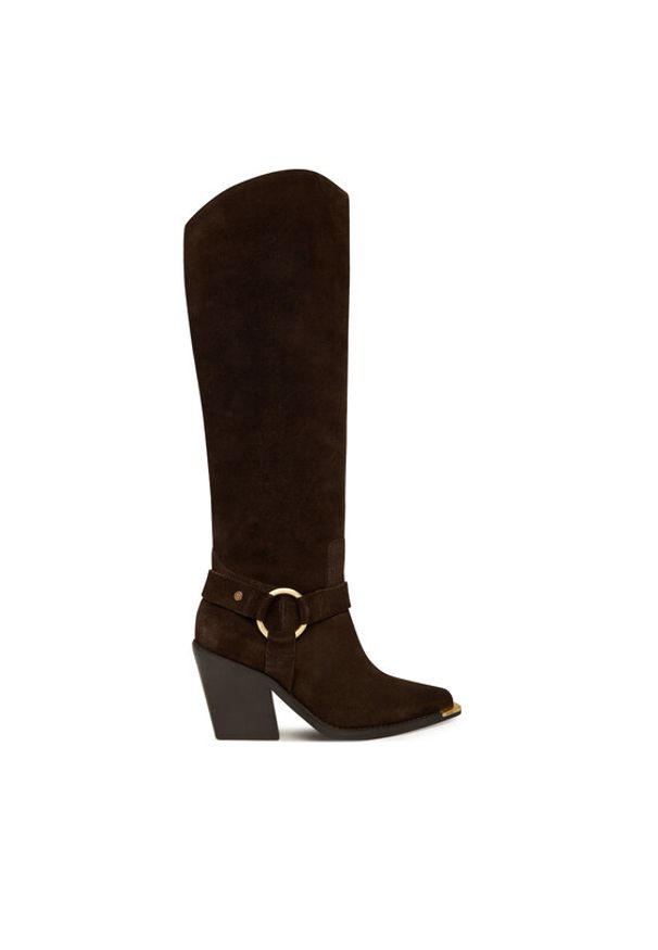 Bronx Kozaki New-Kole 14384-OC Brązowy. Kolor: brązowy. Materiał: skóra, zamsz