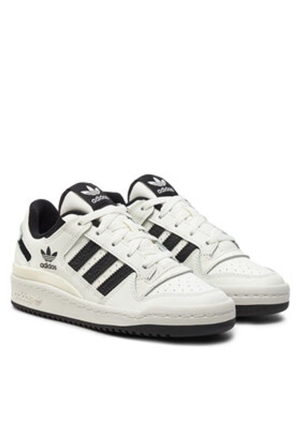 Adidas - adidas Sneakersy Forum Low Cl J IH7918 Biały. Kolor: biały. Materiał: skóra