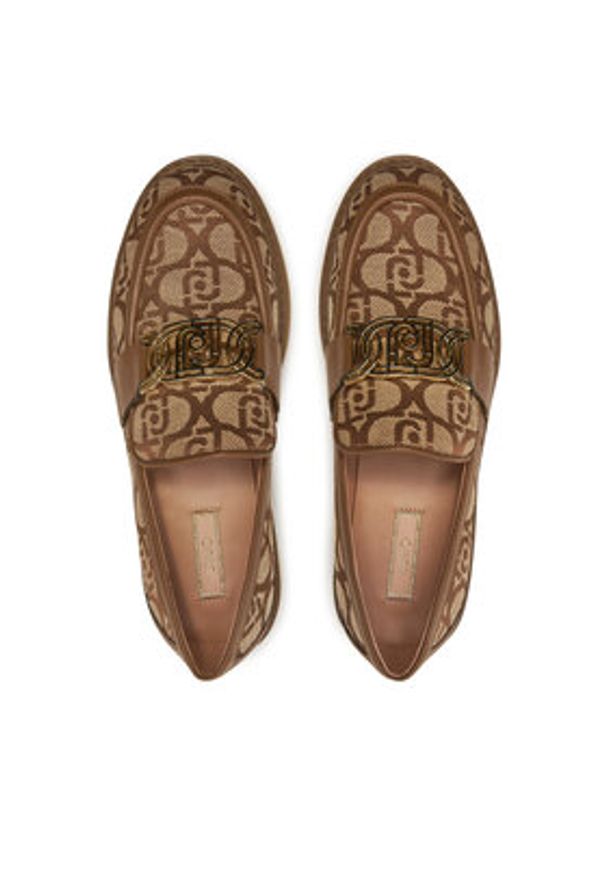 Liu Jo Loafersy Cora Mocassino SF4005 TX412 Brązowy. Kolor: brązowy. Materiał: materiał
