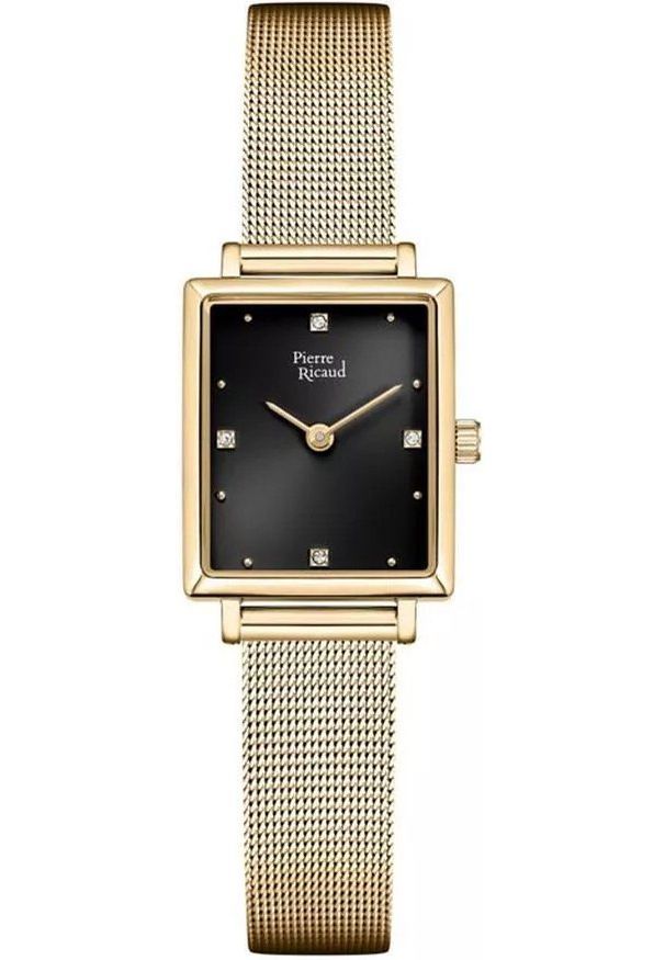 Zegarek damski Pierre Ricaud P22078.1144Q CYRKONIE złoty. Kolor: złoty