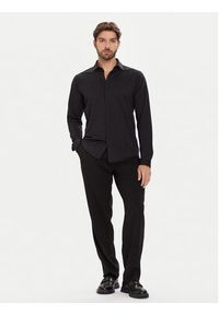 BOSS Koszula Excurse 50544843 Granatowy Regular Fit. Kolor: niebieski. Materiał: bawełna #4